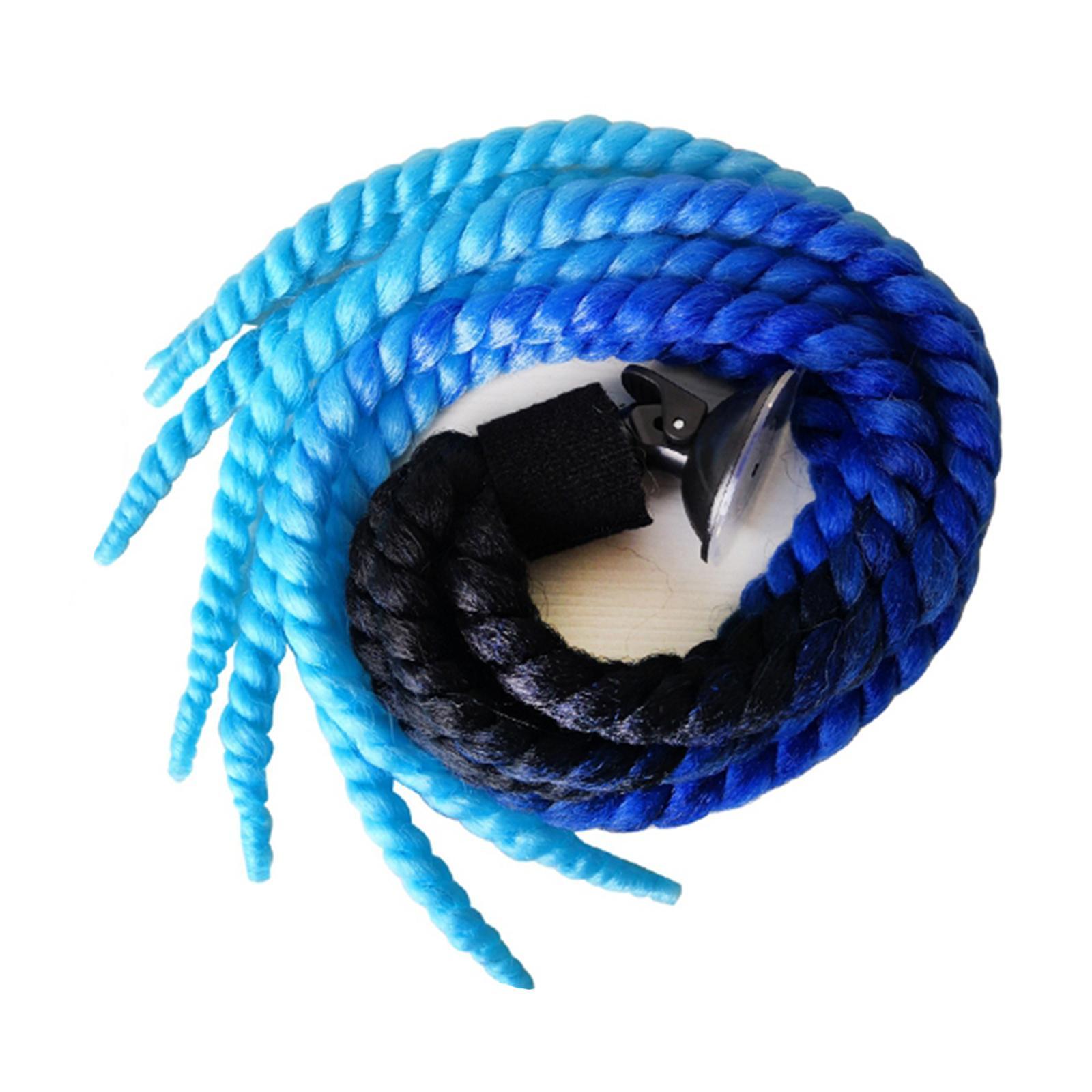 2x Helmet Hair Helmet Pigtail Gradient Ramp for Motorcycle