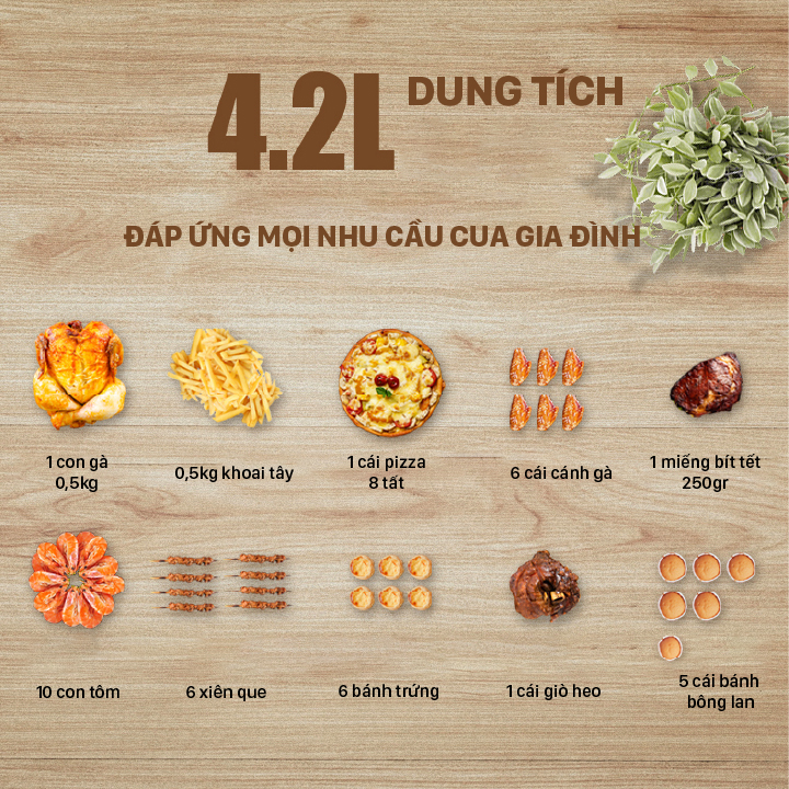 Nồi Chiên Không Dầu BIYI AF69A - Hàng Chính Hãng