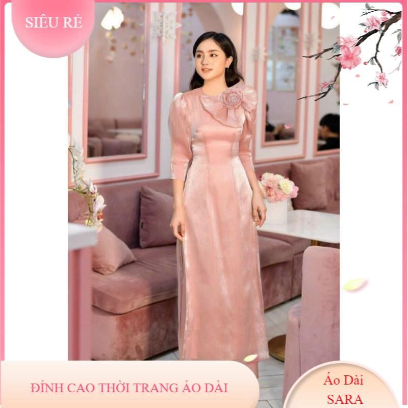 SET ÁO DÀI 4 TÀ CỔ NƠ CAO CẤP KÈM HÌNH THẬT