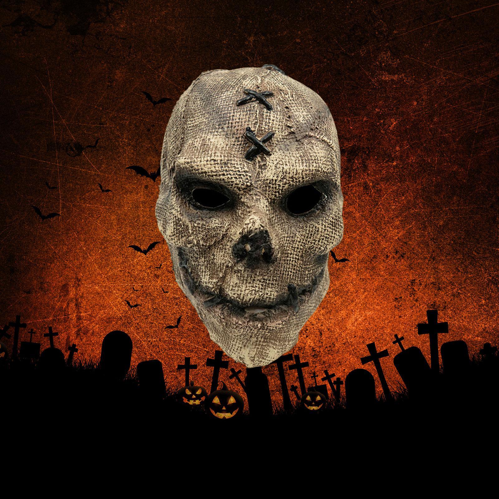 Full Head Skull Ghastly Creepy Cosplay Props for Dress Costume Festival