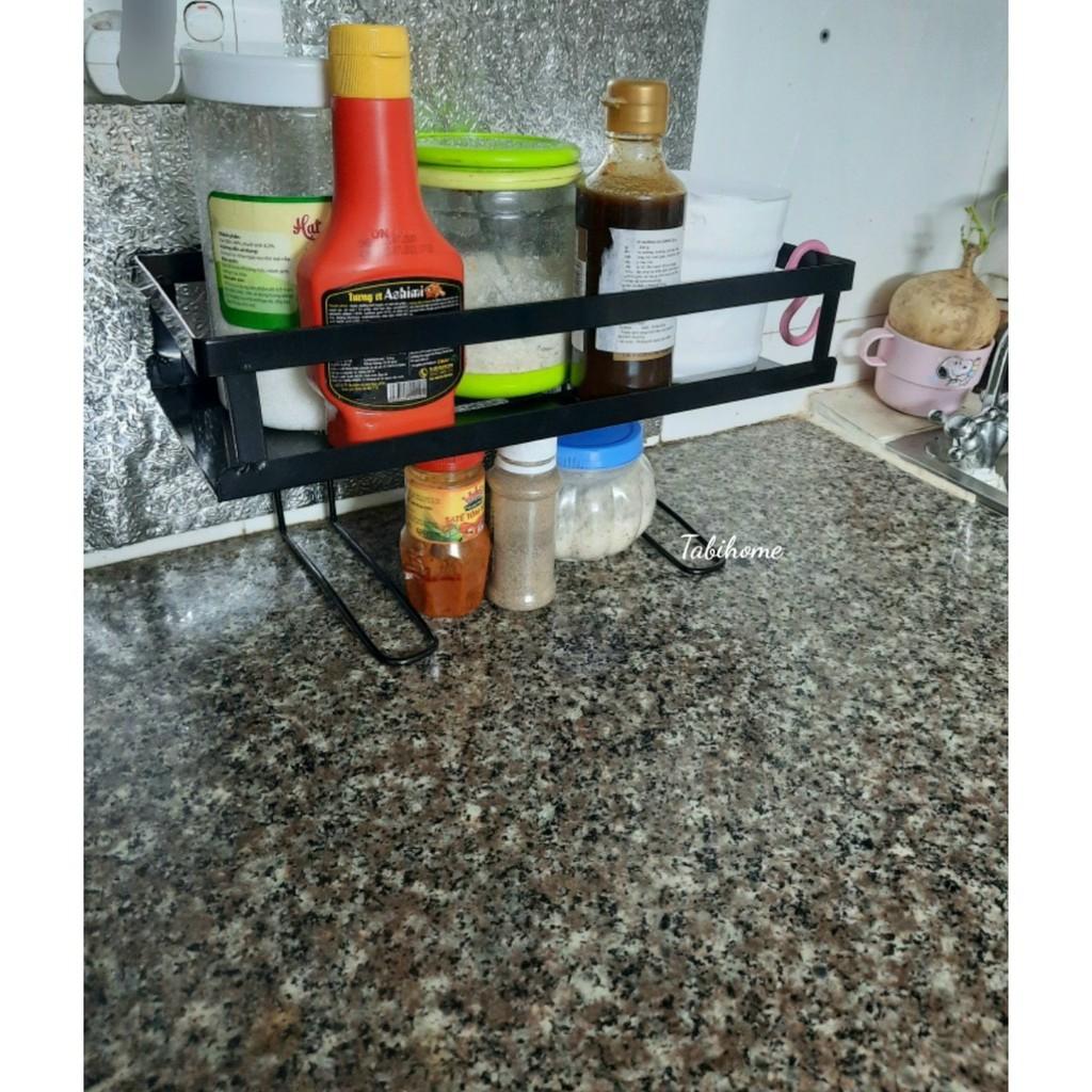 Kệ gia vị 1 tầng sơn, kệ để đồ nhà tắm, nhà vệ sinh