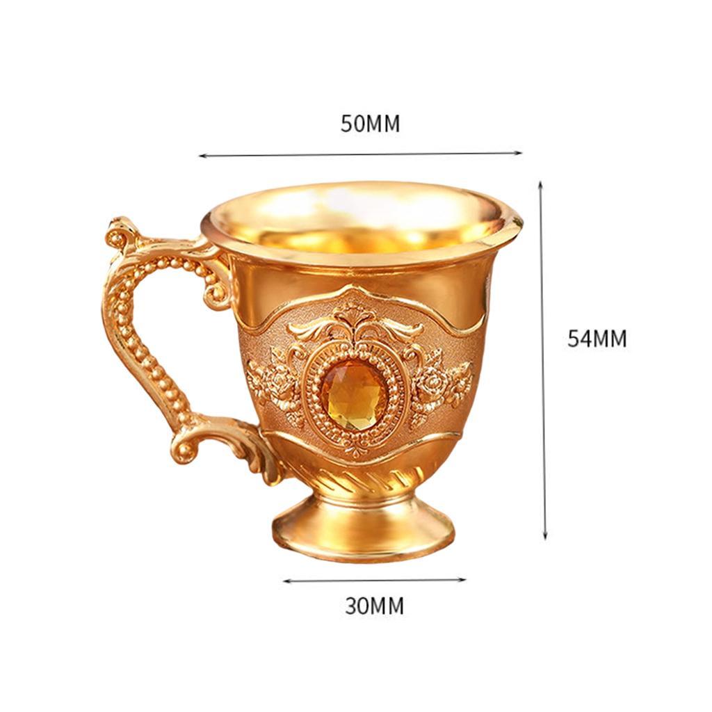 2x Wine Cup Liquor Glass Engraved Wine Glass European Style for Room Bar