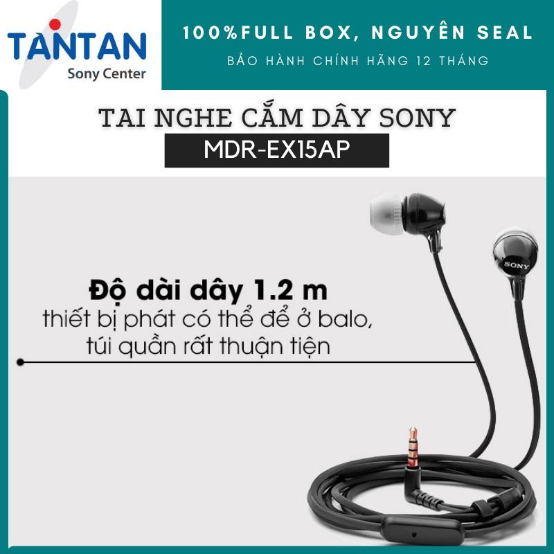 Tai Nghe Nhét Tai SONY MDR-EX15AP | Hàng Chính Hãng