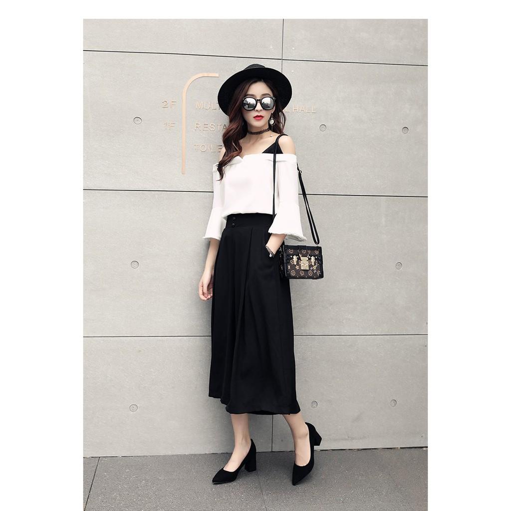 Guốc cao gót da lộn cao 5p siêu chất mã LC_C48