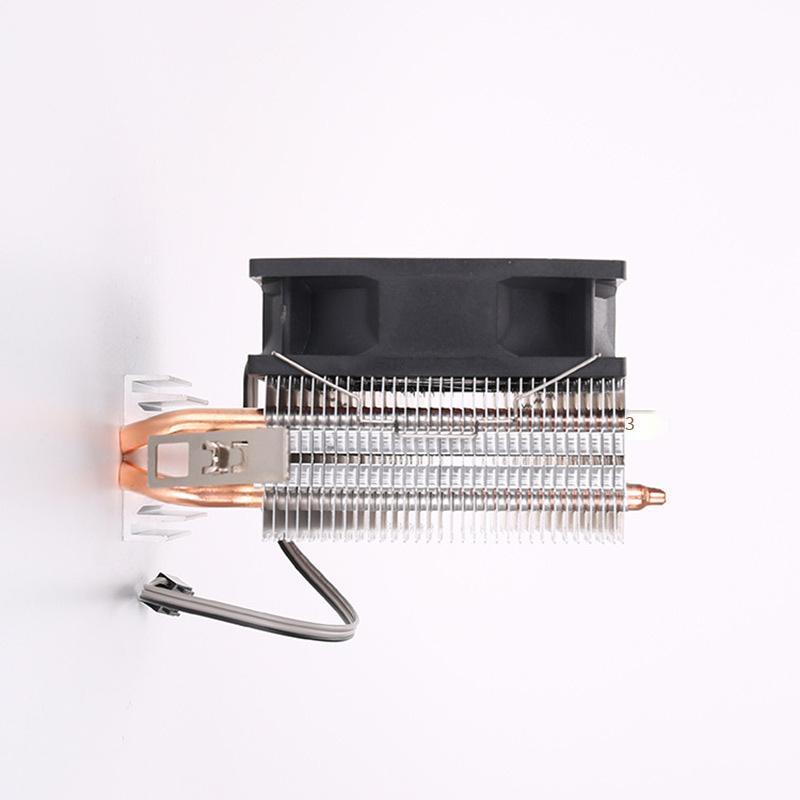 Đảm bảo chất lượng tại chỗ một số lượng lớn hai quạt CPU đa nền tảng ống đồng ống dẫn nhiệt kép máy tính để bàn tản nhiệt 8 cm