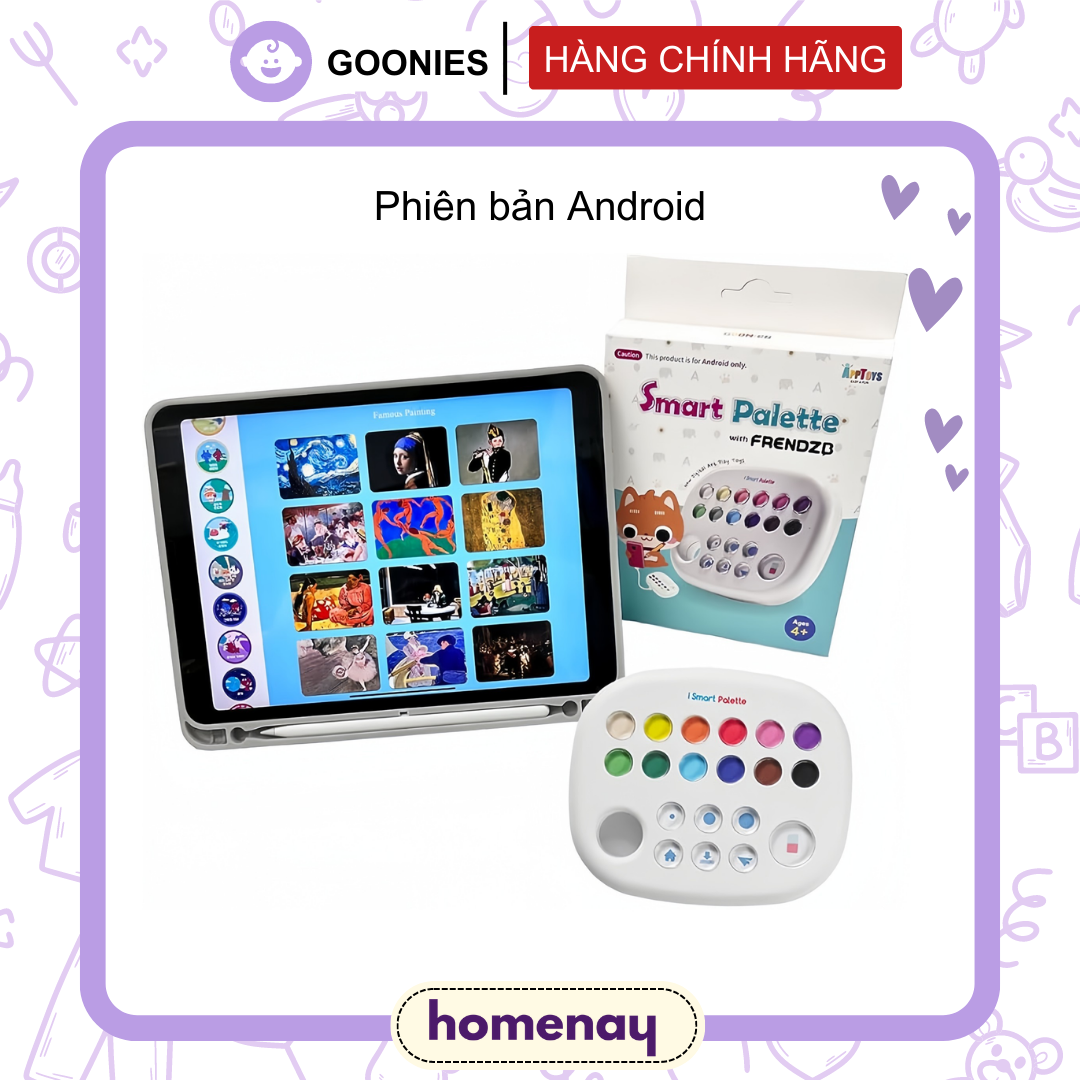 Máy tô màu thông minh Goonies cho bé kèm bút vẽ phiên bản Android