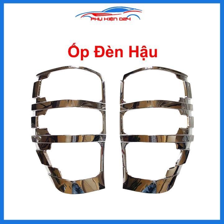 Ốp viền đèn pha hậu mạ crom Ranger 2014-2015-2016-2017-2018-2019-2020-2021 chống trầy trang trí bảo vệ xe