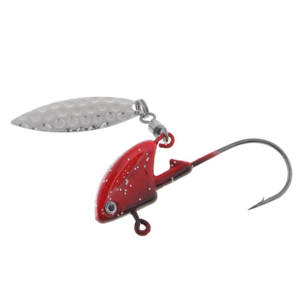 2-6pack Saltwater Fishing Jigs with Spoon Jig Heads Hook Baits Bass Trout Lures