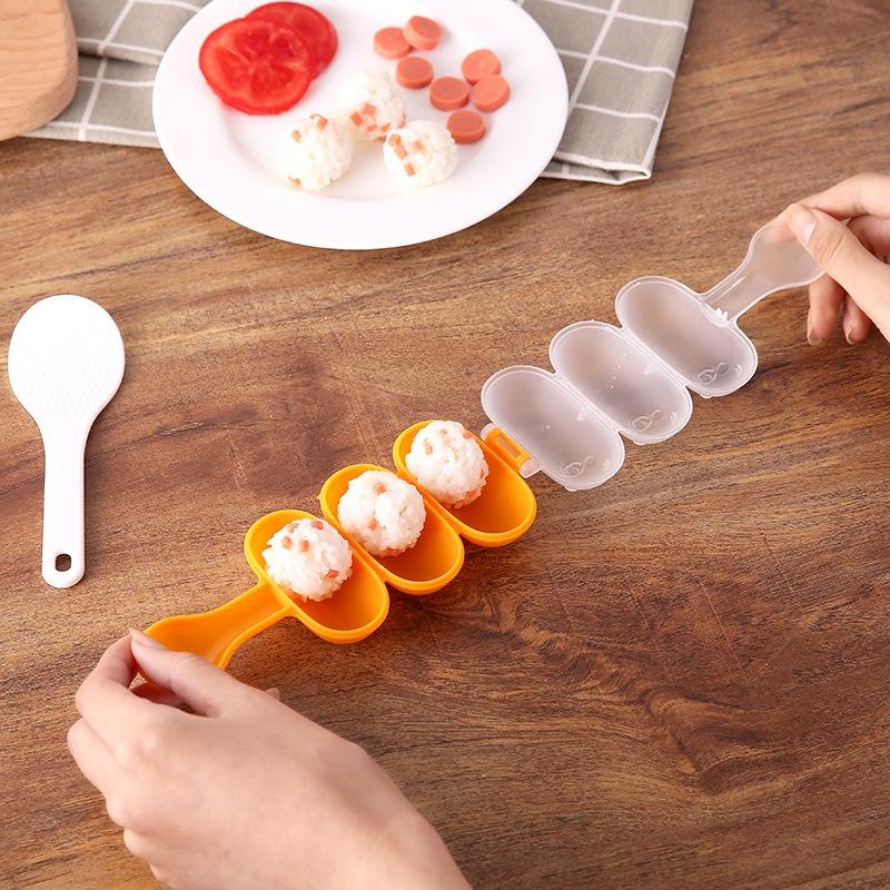Khuôn Lắc Cơm Tạo Hình Cơm Nắm, Khuôn Làm Cơm Viên Tròn Cho Bé Ăn Dặm