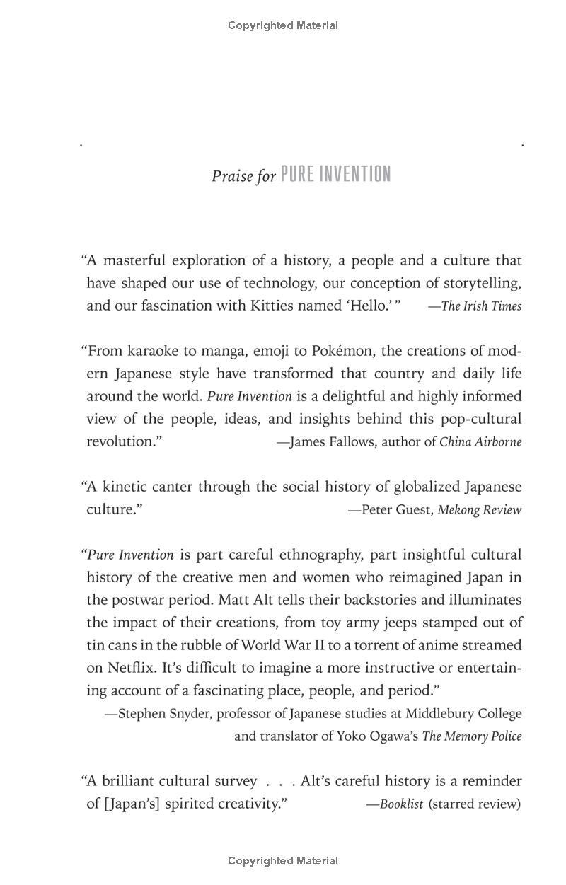 Pure Invention: How Japan Made The Modern World
