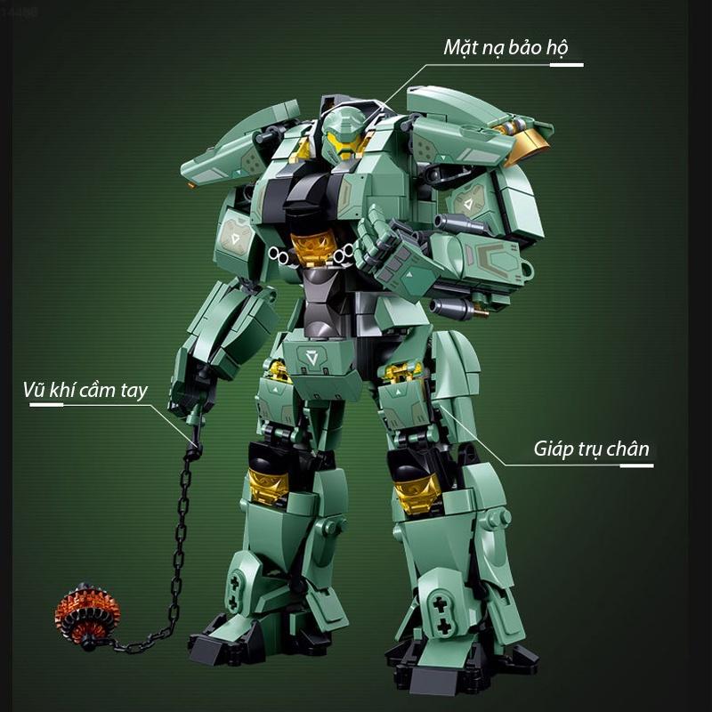 Đồ chơi Lắp ráp Cinder Partisan, Sluban 1153 Pacific Rim, Xếp hình thông minh, Mô hình Người máy bảo vệ Trái Đất