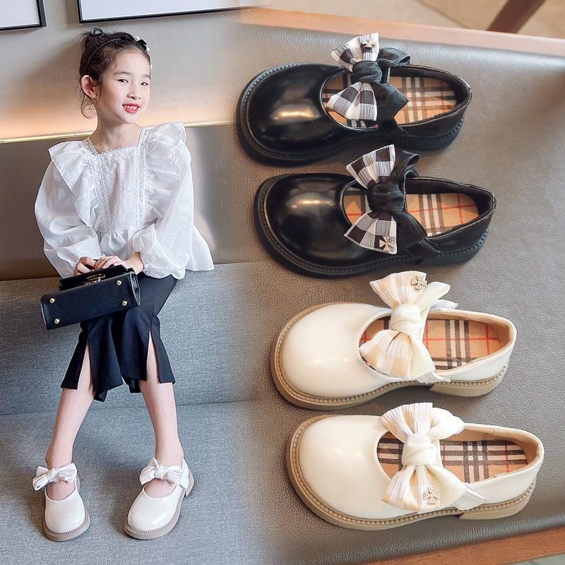 Giày Búp Bê Bé Gái Kiểu Dáng Vitage Đính Nơ Giày Bé Gái Từ 2-6 Tuổi Phong Cách Tiểu Thư Hàn Quốc G63