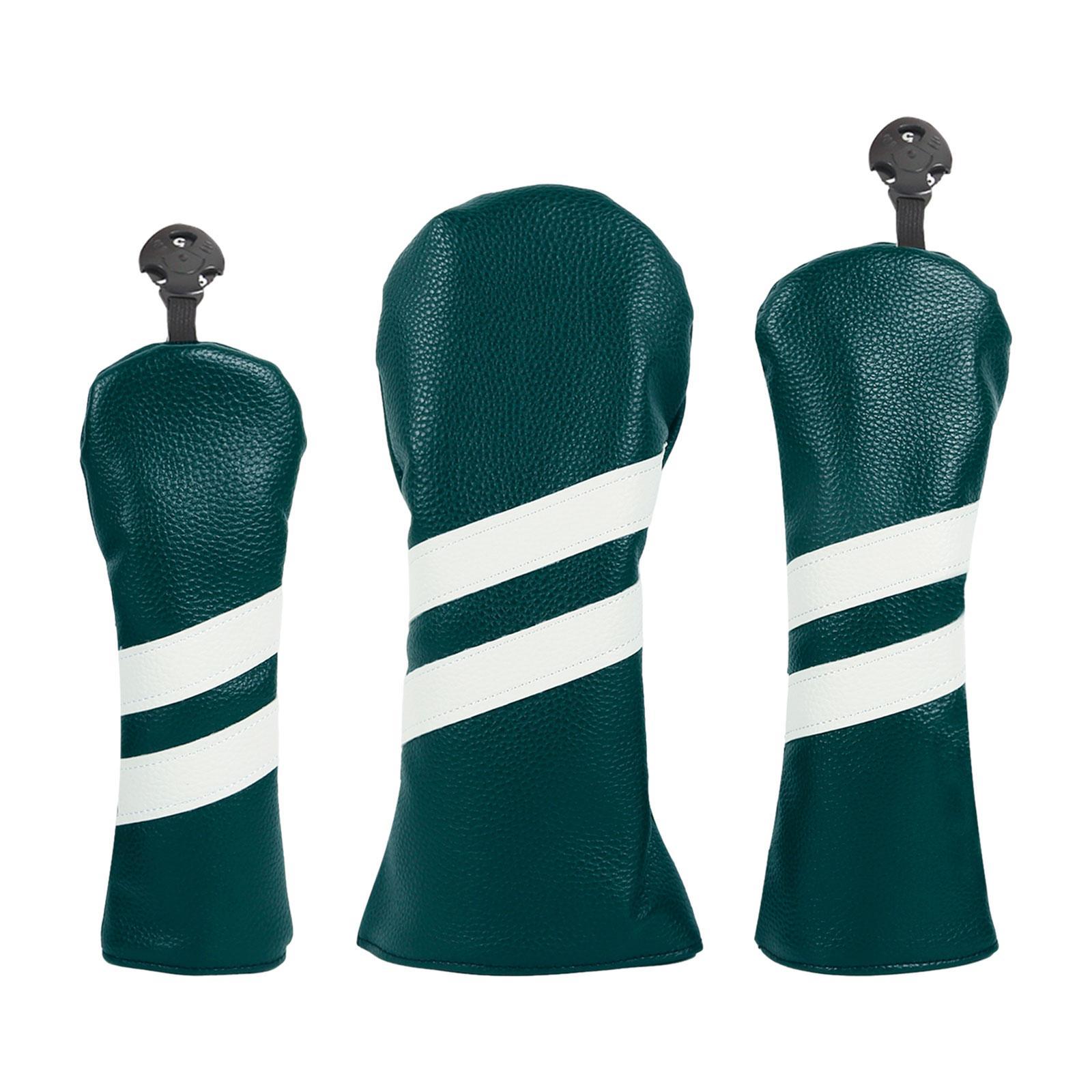 3 Pack Golf Club Covers, Golf Club Head Covers for Driver, Woods and Hybrid, Golf Driver Headcover to Golf Clubs
