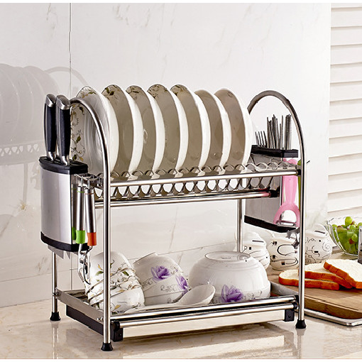 Kệ Nhà Bếp Giá Kệ Để Bát Đĩa Đa Năng Bằng Inox Cao Cấp H38