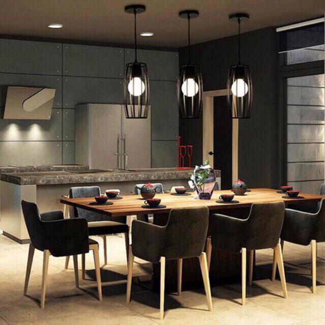 ĐÈN THẢ KHỐI TRỤ LỒNG KHUNG SẮT TRANG TRÍ - KÈM BÓNG LED CAO CẤP - ẢNH THẬT