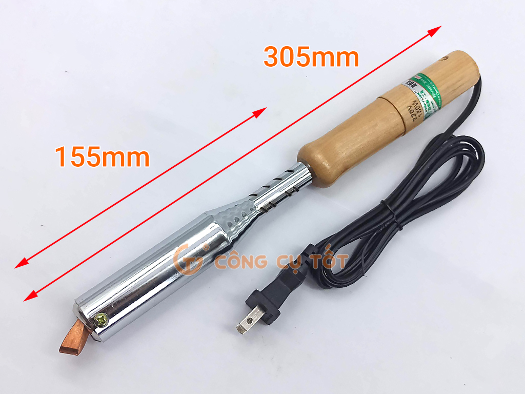 Mỏ hàn dẹp cán gỗ Berrylion 150W