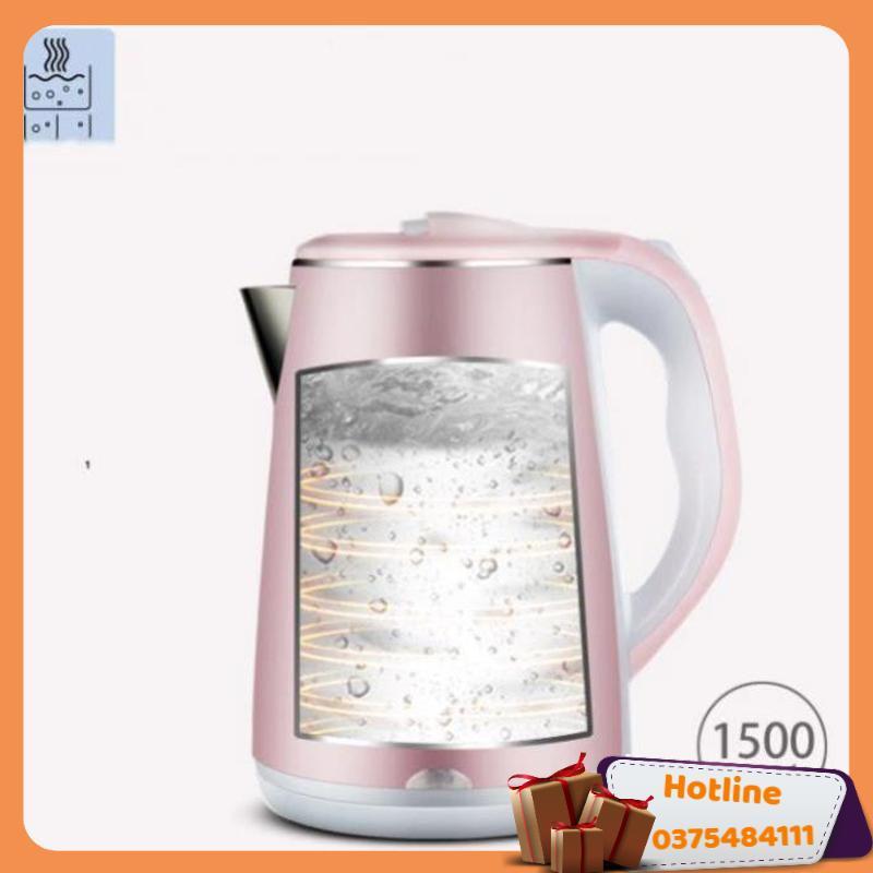 Ấm Siêu Tốc 2 Lớp Jiplai Thái Lan 2.5L - Hàng Loại 1