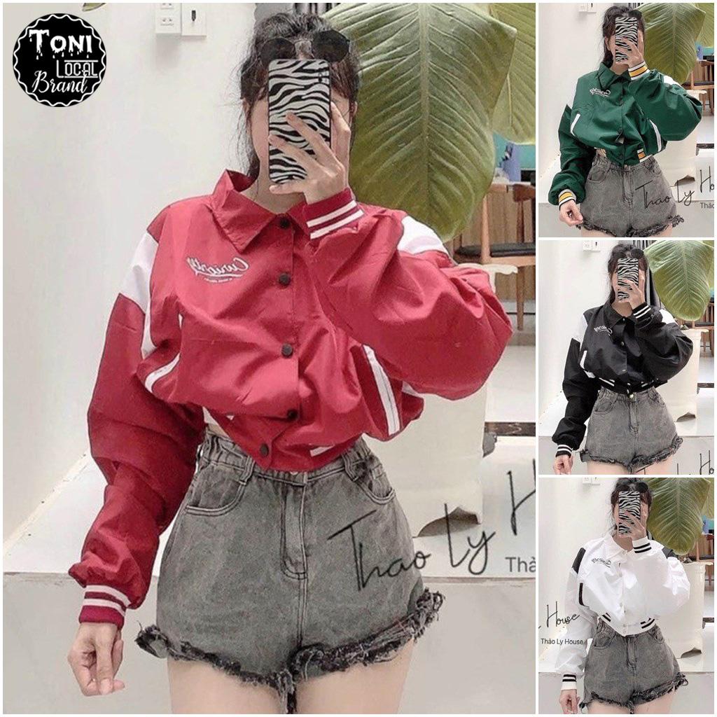 Áo Khoác Dù Bomber Lửng Curiorty - Áo Khoác Nữ 2 lớp Unisex (M180 - Kèm ảnh thật)