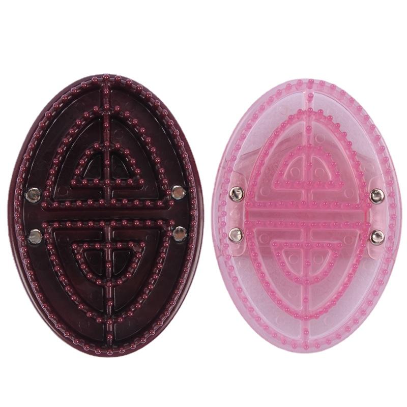 Găng tay chống cellulite giảm béo thư giãn thư giãn mát xa sống kinh tuyến Bàn chải tắm Spa mềm cellulite Massage Bàn chải thư giãn Color: Pink Size: 14.5x4.5x8.5cm