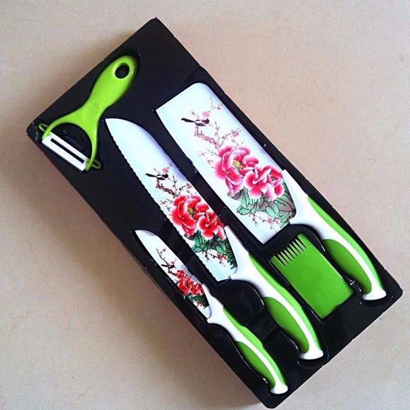 BỘ DAO NHẬT 5 MÓN HOA VĂN