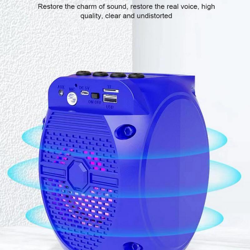 Loa di động Bluetooth không dây Loa siêu trầm âm lượng lớn TF USB Loa âm thanh nổi Hộp nhạc Loa ngoài trời cho Xiaomi Màu sắc: đỏ