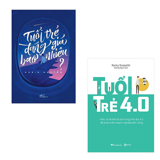 Bộ 2 cuốn sách nên đọc để sống đẹp thời tuổi trẻ: Tuổi Trẻ 4.0 - Tuổi Trẻ Đáng Giá Bao Nhiêu