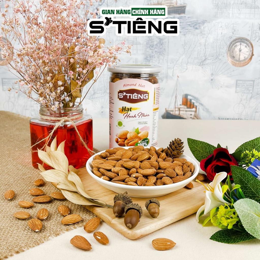 500Gr Hạt Hạnh Nhân Mỹ Tươi Sống - Sấy Chín Nguyên Vị STIENG