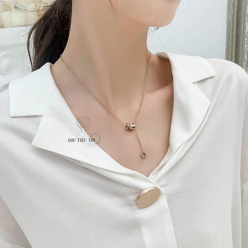 Dây Chuyền Chất Liệu Thép Titan Bền Không Gỉ Phong Cách Hàn Quốc - MS001