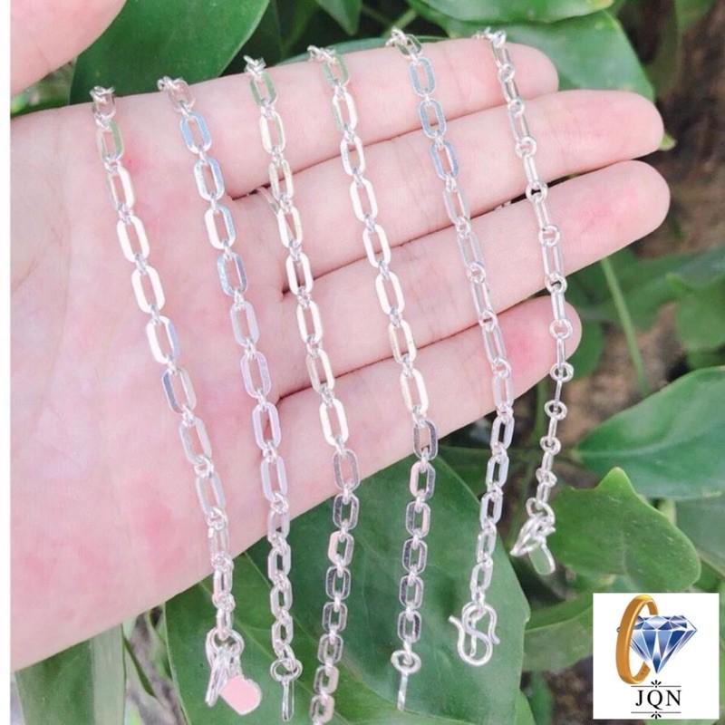 Lắc tay nữ bạc ta dạng xích đơn giản