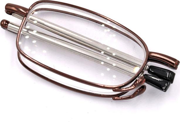 Kính lão gọng xếp 868 màu nâu tròng lão từ 1 độ đến 4 độ