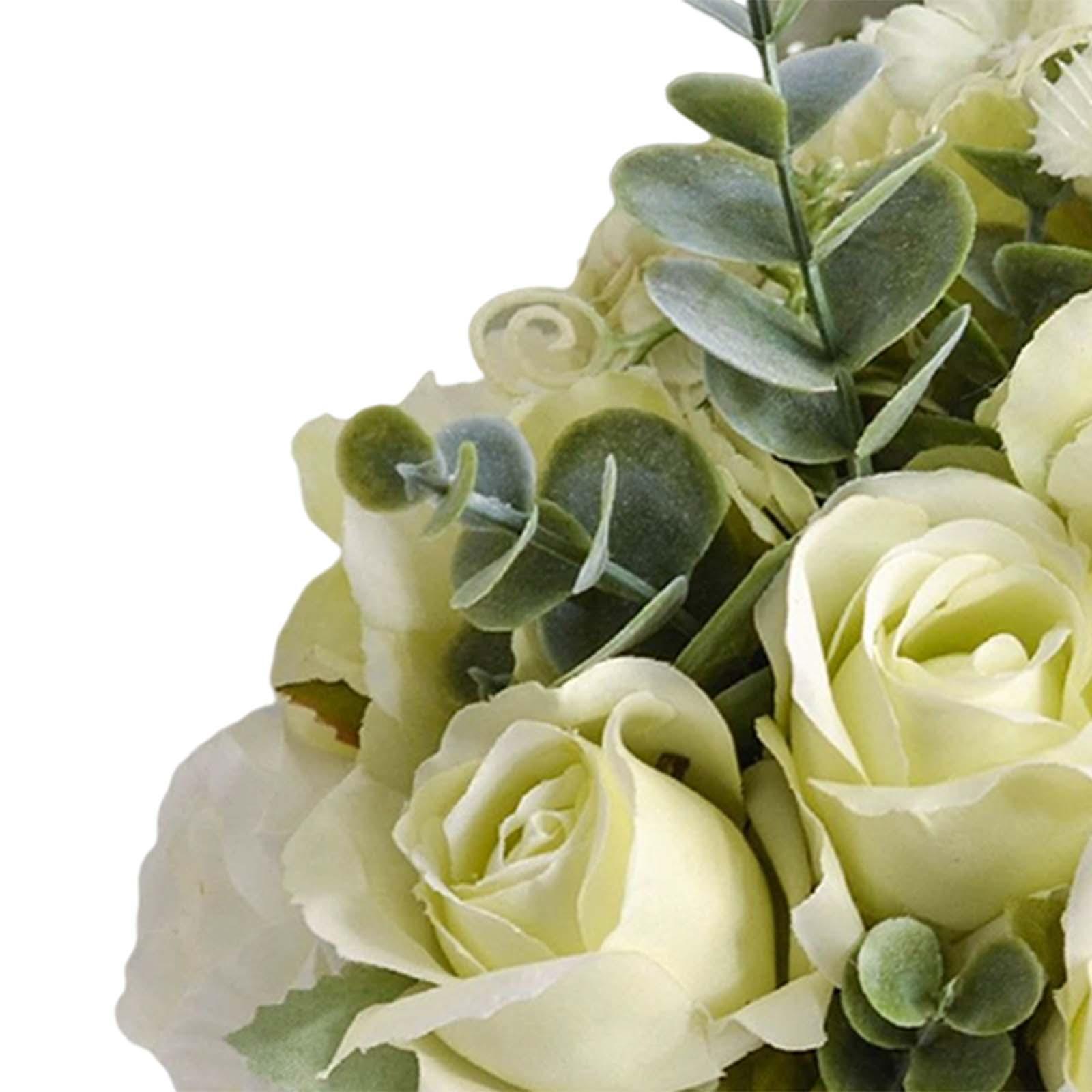 Artificial Flowers Bridal Bouquet Silk Flower Elegant Bouquet Wedding Bouquet Bridesmaid Flower for Wedding Anniversary Supplies Decorations
