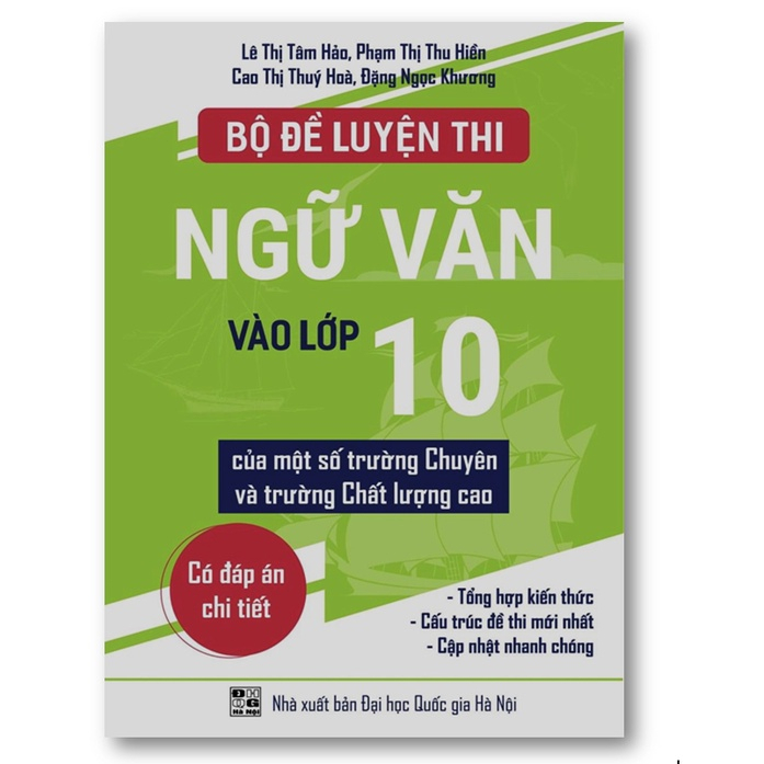 Sách - Combo 3 cuốn Tuyển chọn đề thi toán + văn + anh lớp 10