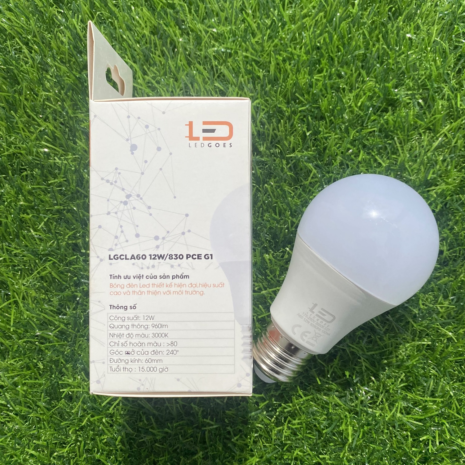 COMBO 2 BÓNG ĐÈN LED BULB LEDGOES 12W