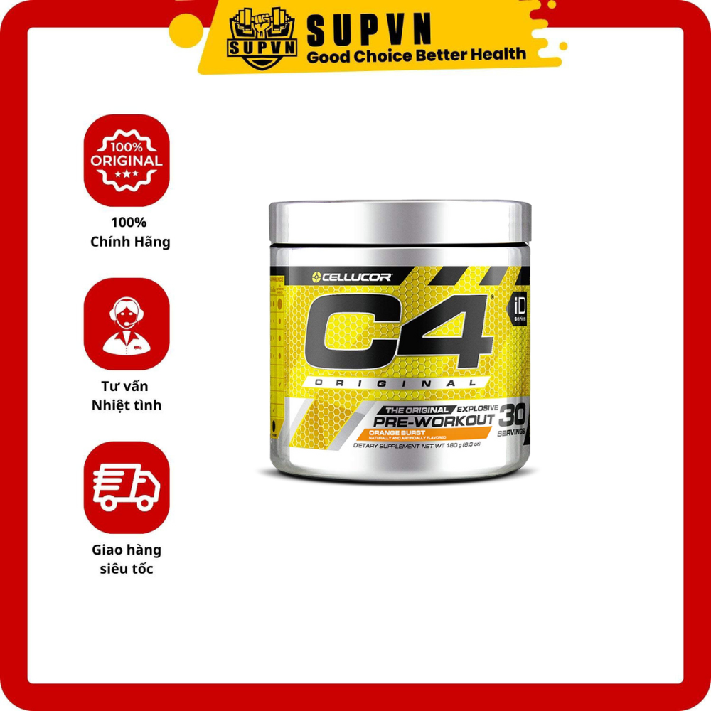 PRE WORKOUT C4 - 30 serving Hỗ trợ tăng sức mạnh C4 Cellucor