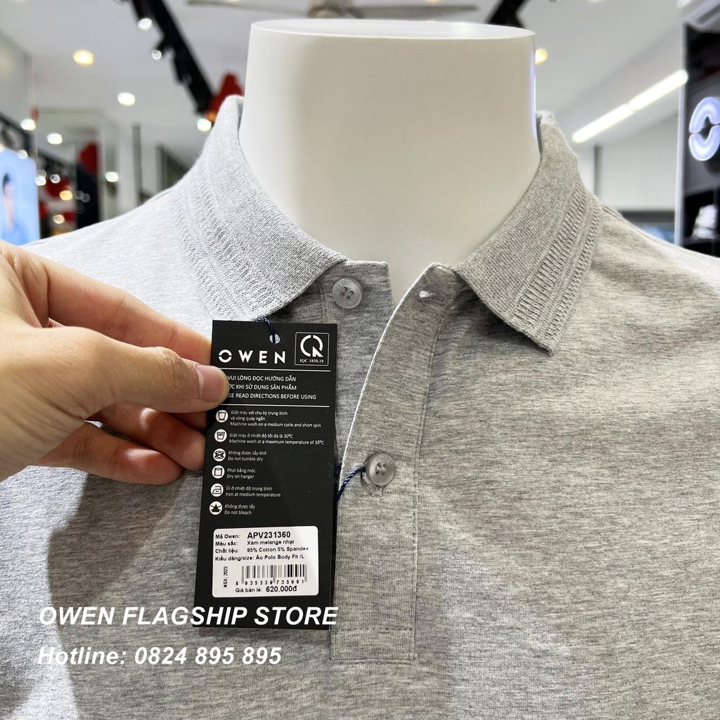 Áo Polo nam Owen chất Cotton thấm hút mồ hôi thoáng mát Mã APV231360