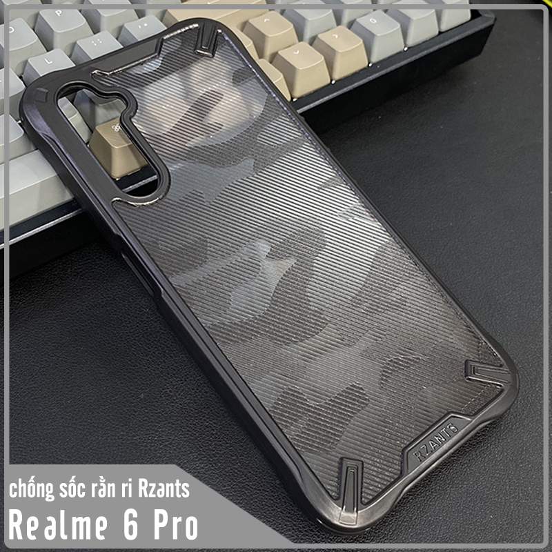 Ốp lưng cho Realme 6 Pro chống sốc Rằn Ri RZANTS - Hàng Nhập Khẩu
