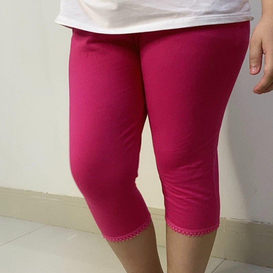 (VẢI XUẤT DƯ ĐẸP) QUẦN LEGGING TRƠN LỬNG THUN COTTON 4 CHIỀU CHO BÉ GÁI 9-20KG