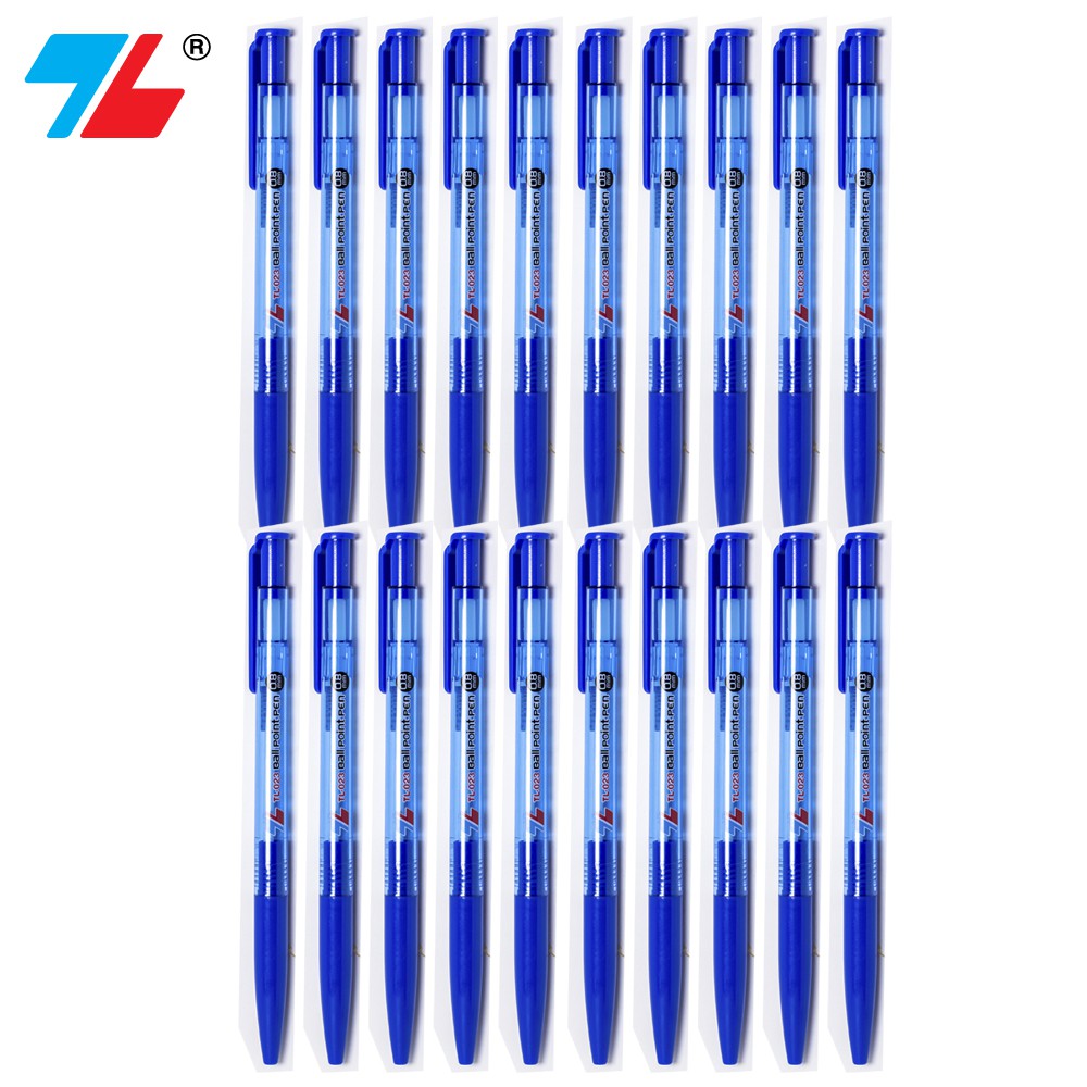 Hộp 20 Cây Bút Bi Thiên Long Tl - 023 Ngòi 0.8Mm - Màu Xanh
