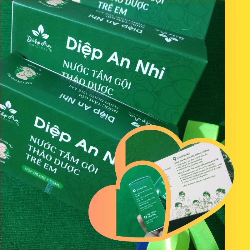 Nước Tắm Thảo Dược Trẻ Em Diệp An Nhi (hộp 5 gói)