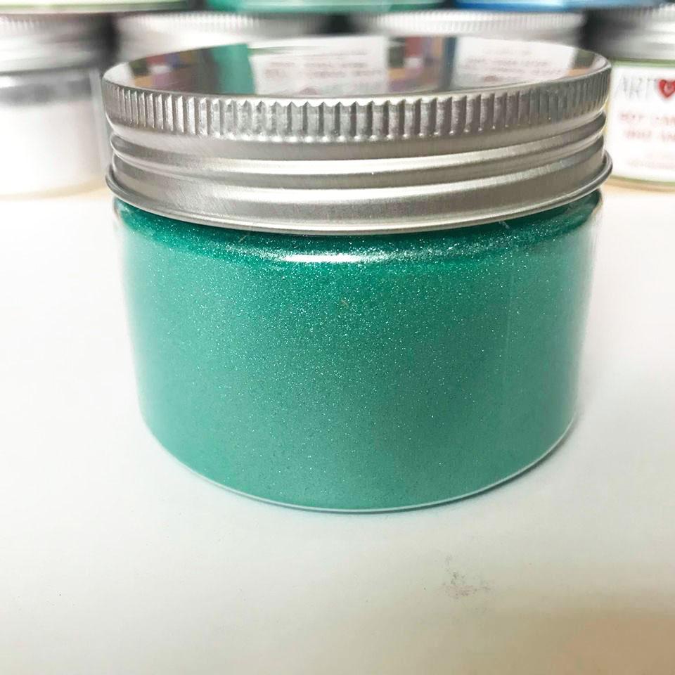 Bột camay nhũ ánh kim pha Epoxy Resin màu XANH NGỌC - PEARL GREEN 50g