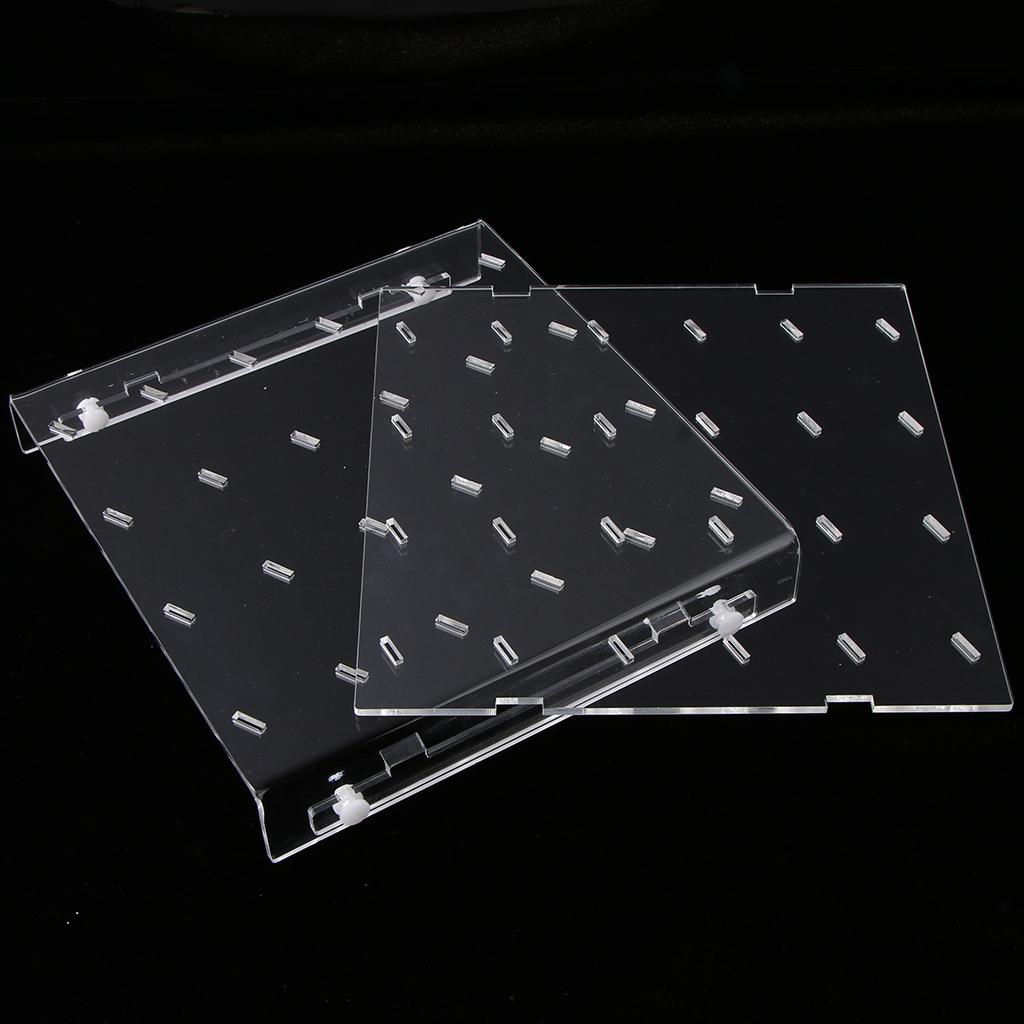 2 Pcs Acrylic Ice Pop Display Stand for Wedding Bakery Shop Decor Clear