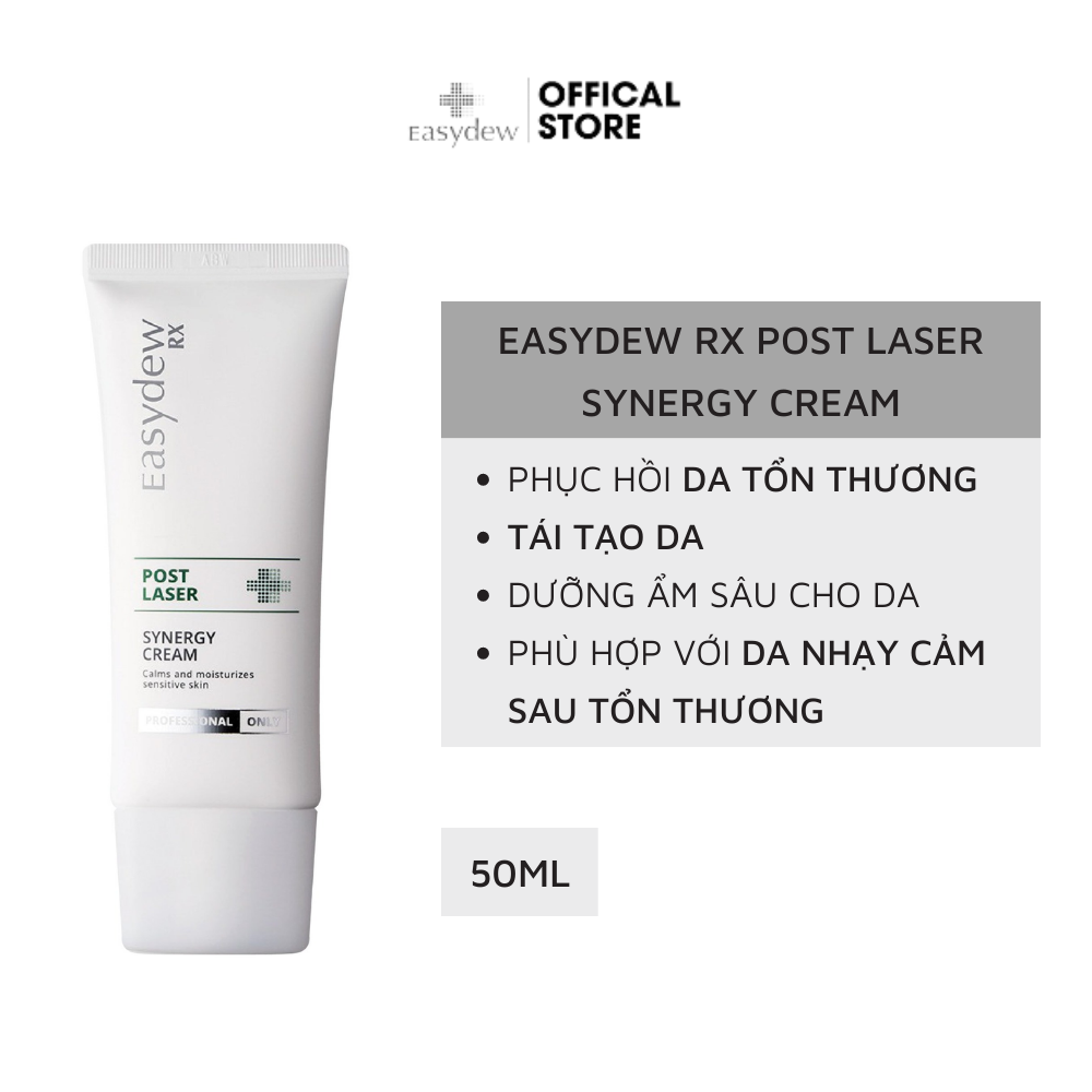 Kem Dưỡng Phục Hồi, Tái Tạo Da Sau Tổn Thương, Laser, Lăn Kim, Peel Da Easydew Rx Post Laser Synergy Cream 50ml