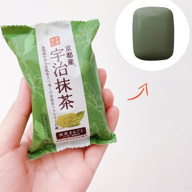 Xà phòng tắm chiết xuất từ trà xanh Pelican Family Soap Uji Green Tea 80g