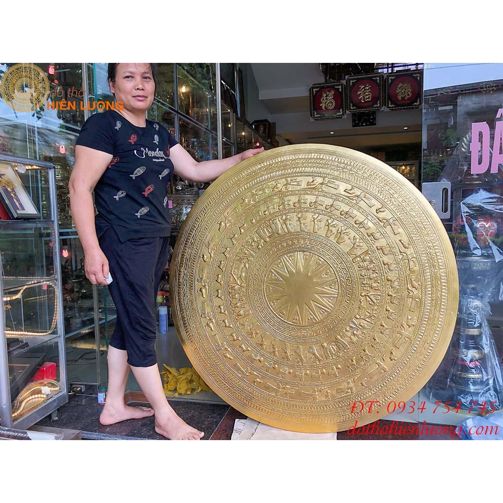 Mặt Trống Đồng Mạ Vàng 1m2