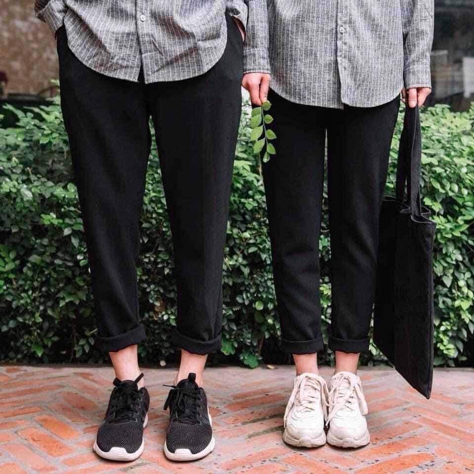 Quần baggy nam nữ kaki unisex, quần baggy kaki nam nữ