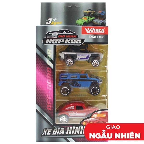 Bộ 3 Đồ Chơi Mô Hình Hợp Kim Xe Địa Hình - Winka DK81108