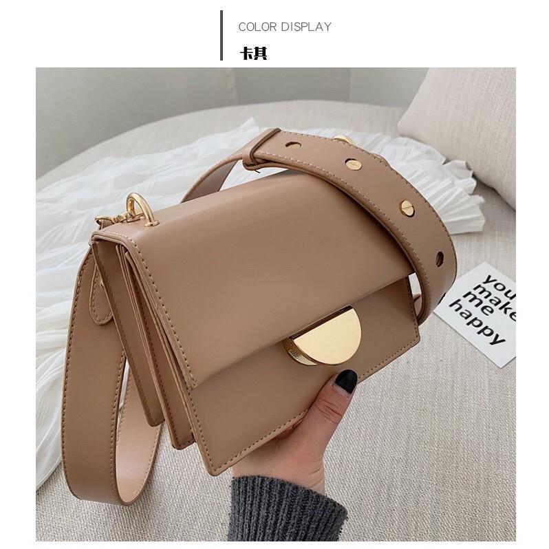 TÚI ĐEO CHÉO MINI ULZZANG THỜI TRANG NỮ CAO CẤP KHÓA TRÒN PHỤ KIỆN THỜI TRANG