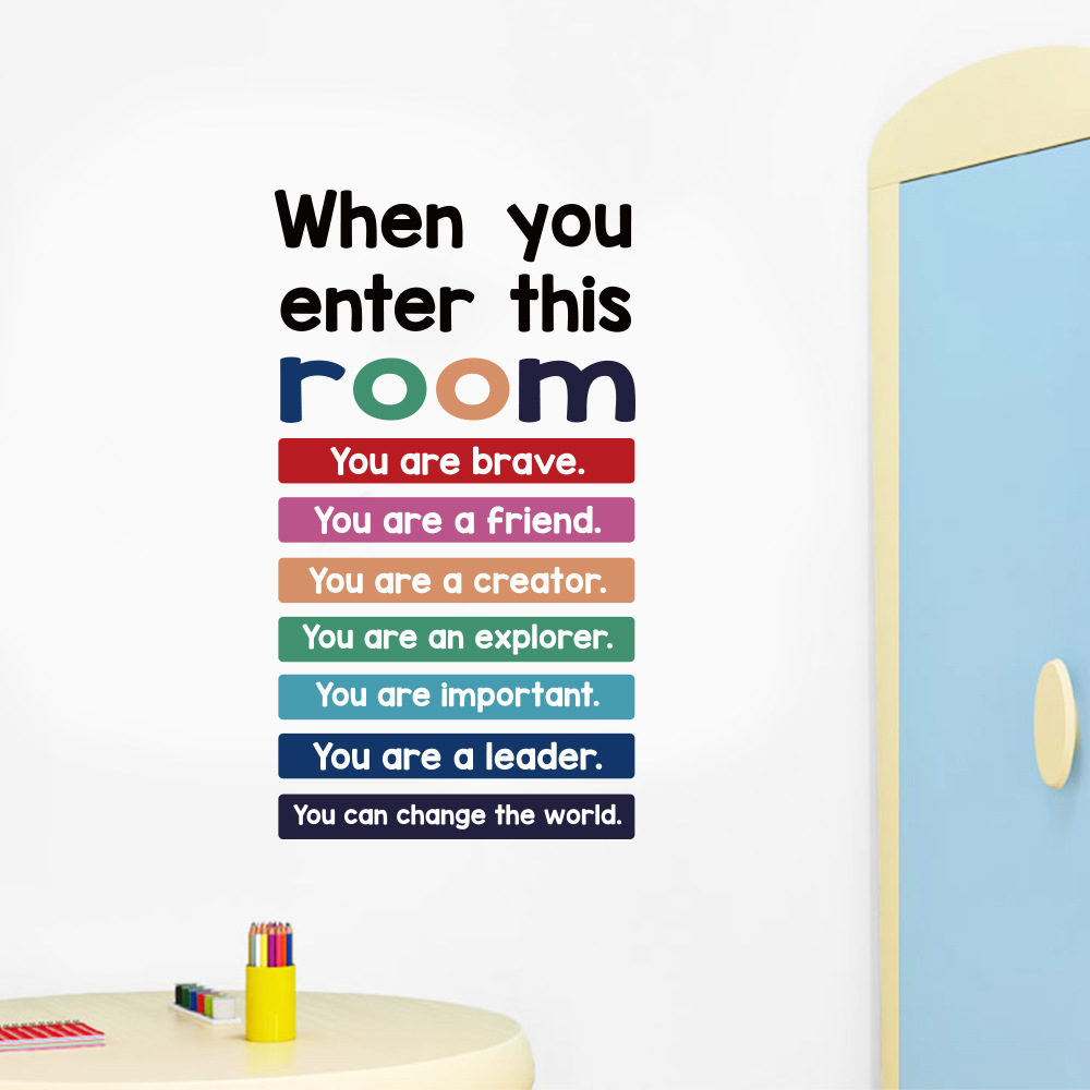 Decal dán tường Tiếng anh trang trí văn phòng ý nghĩa "ROOM"
