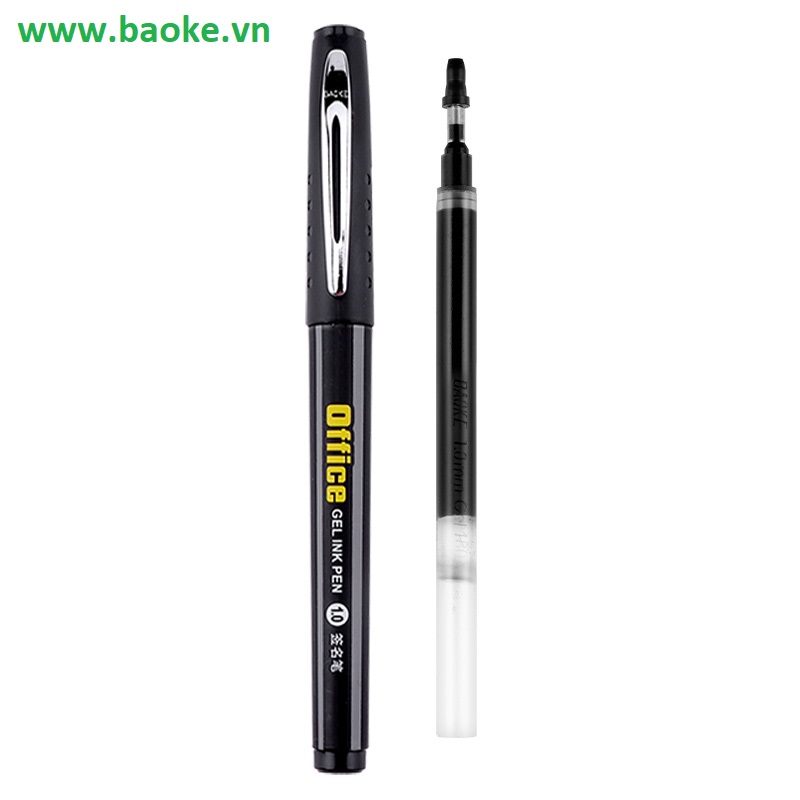 Hộp 12 cây Bút nước Baoke ngòi 1.0mm - PC1048 mực đen