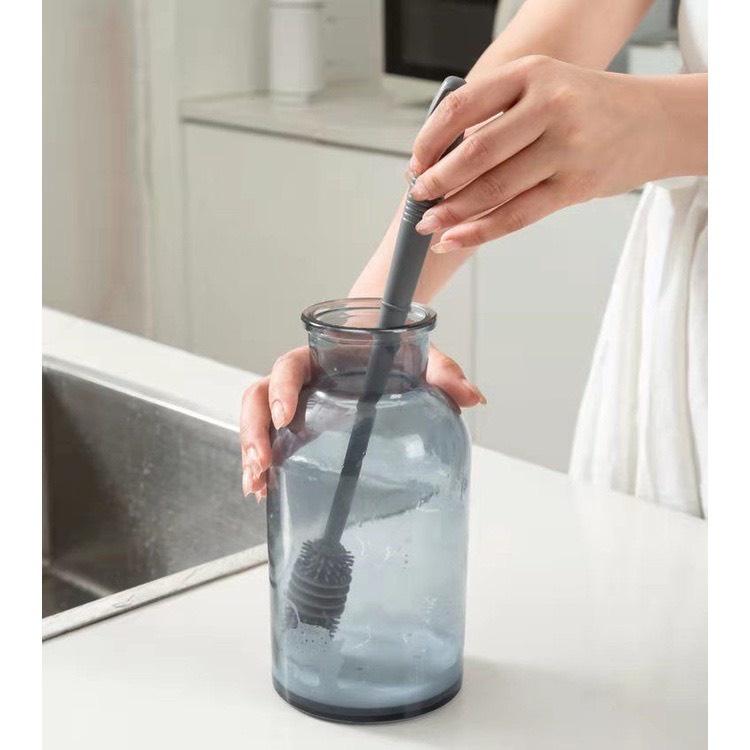Dụng Cụ Cán Dài Dùng Để Rửa Ly, Rửa Chai Lọ